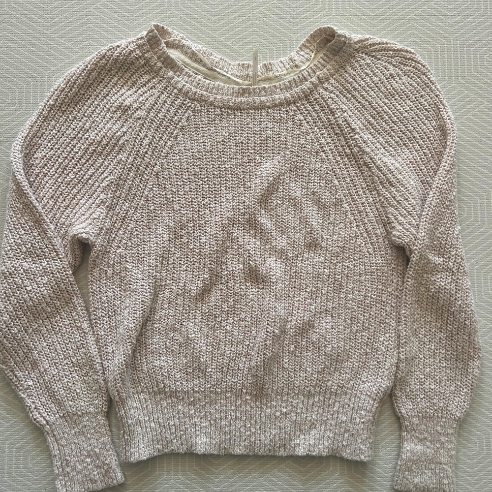 Free People Soft Pink Knit Sweater